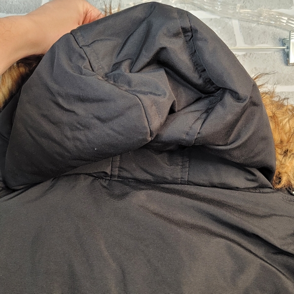 Canada Weather Gear Winter Cold Weather Faux Fur Trim Hooded Parka Coat L - Picture 12 of 15